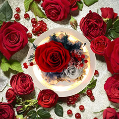 Light Up Fresh Preserved Flower Rose Gift