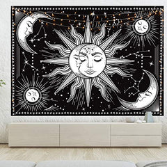 Wall Hanging Moon Tapestry Wall Art for Bedroom, Living Room, Dorm Decor