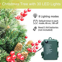 30 inch Prelit 2 Set Pathway Porch Christmas Trees