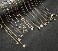 20 PCS Multiple DIY Layered Choker Necklace for Women