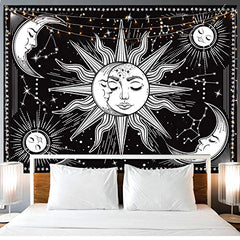 Wall Hanging Moon Tapestry Wall Art for Bedroom, Living Room, Dorm Decor