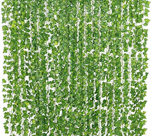 Artificial Plants Greeny Chain Wall Hanging Leaves for Home Room Garden Wedding Garland Outside Decoration