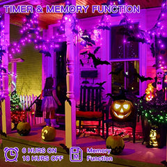 60 FT 180 LED Halloween Lights Decorations Lights