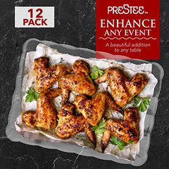 12 Disposable Plastic Serving Trays â€?| 9"X13" | Rectangular