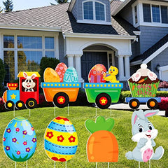 8 Pieces Easter Yard Signs for Home Decoration