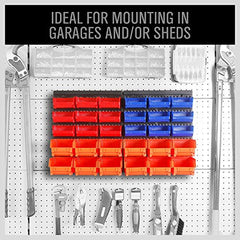 30Pcs Wall Mounted Storage Organizer Rack for Tools