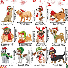 36 Pieces Wooden Christmas Ornaments