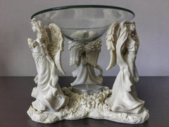 Angelic Trio Essential Oil Warmer, Fragrance Warmer- Light-Up Scented Candle Wax Melter