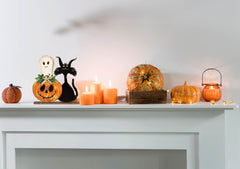 Halloween Wooden Signs Halloween Pumpkin Ghost Table Signs Tiered Tray Rustic Farmhouse Home Living Room