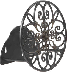 Iris Wall Mounted Decorative Hose Butler, Holds 125-Feet of , Black