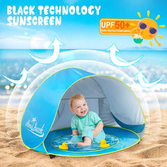 Baby Beach Tent Pop Up Portable Shade Pool UV Protection Sun Shelter for Infant