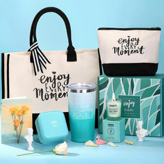 Canvas Tote Bag Gift Set - Unique Gifts for Mom, Wife, Girlfriend,