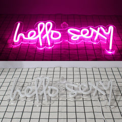 Hello Sexy Neon Sign Lights Wall Deceleration