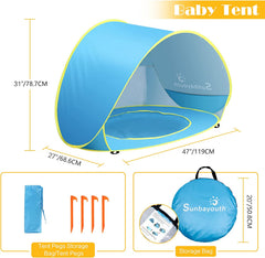 Baby Beach Pool Tent, UV Protection Infant Sun Shelters