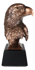 8.25"H Majestic Royal Bald Eagle Stoic Head Bust Taxidermy Figurine