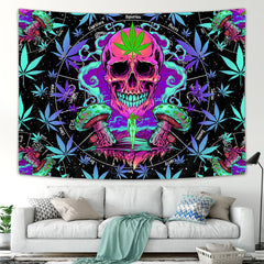 Trippy Skull Tapestry 60X40IN
