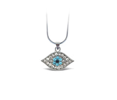 Sparkling Crystal Pendant Necklace for Women â€?Evil Eye