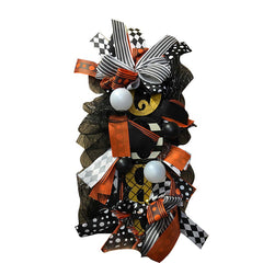 Fall Wreath Front Door Ornament for Halloween Decoration