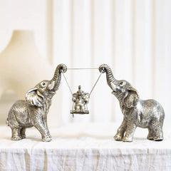 Elephant Statue. For Home Decoration (Silver)