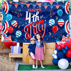 Large 4th of July Flag Decorations Outdoor Independence Day 71x44 Inch