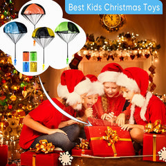 Tangle Free Throwing Toy Parachute, Outdoor Children's Flying Toys, No Battery nor Assembly Required (4 Pieces Set)