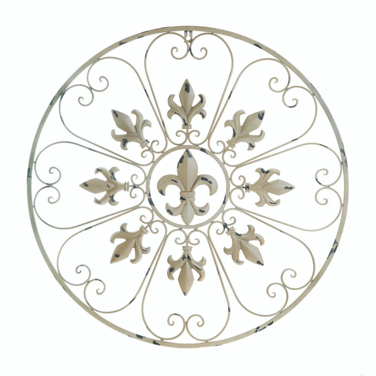 CIRCULAR FLEUR DE LIS WALL DECOR