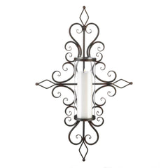 FLOURISHED CANDLE WALL SCONCE