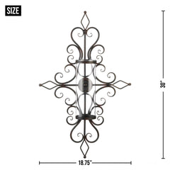 FLOURISHED CANDLE WALL SCONCE