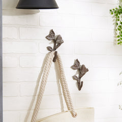 Bird With Leaves Wall Hook Set of 2