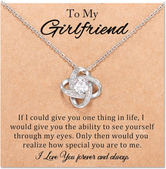 Girlfriend Soulmate Necklace Gifts for Girlfriend/Wife/Soulmate,