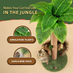 Cat Scratching Post 33 inch Tall for Indoor Cats