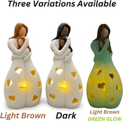Candle Holder Statue W/Flickering LED - Christmas, Cool Moms Birthday Gift Ideas, Mothers Day, Unique Daughters Gifts, Happy Bday Present