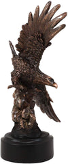 9.25" Tall Wings Broad Winged Bald Eagle Figurine