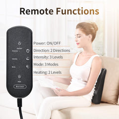 Back Massager with Heat, Massagers, 3D Kneading Massage Pillow for Back, Neck, Shoulder, Leg Pain Relief, Gifts for Men Women Mom Dad, Stress Relax at Home Office and Car