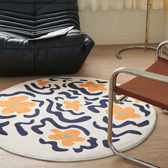 Abstract Art Circular Decoration Rug