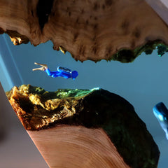 Cave Whale Diver Desktop Ornaments