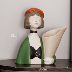 Cool Girl Bouquet Resin Decoration