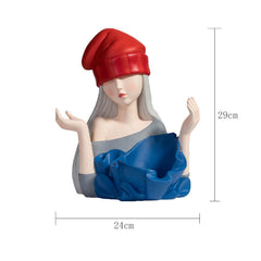 Cool Girl Resin Decoration