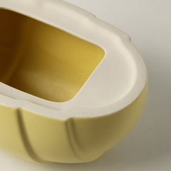 Croissant Shaped Ceramic Tissue Storage Box