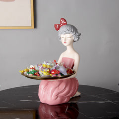 Cute Butterfly Girl Resin Storage Decoration