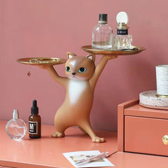 Cute Cat Resin Storage Decorations