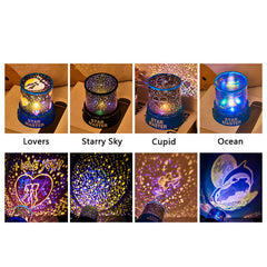 Creative Rotating Starry Sky Projection Lamp
