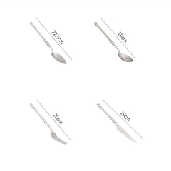 Elegant Stainless Steel Flatware 4 Pcs Set