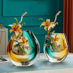 Enamel Colored Vase Ornaments