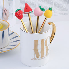 Fruit Stainless Steel Dessert Spoon & Fork