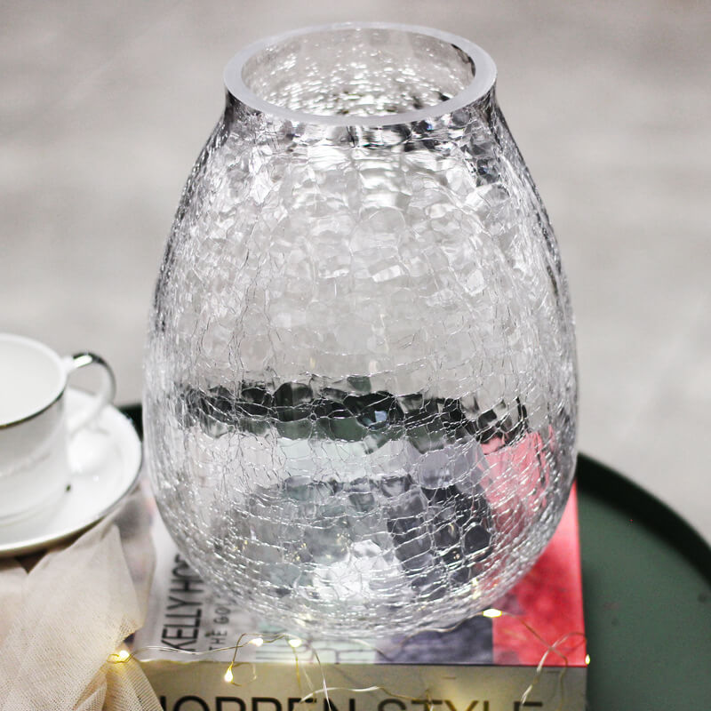 Ice Flower Glass Vase