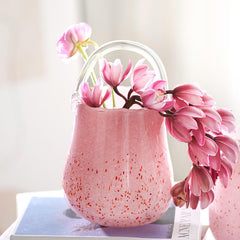 Light Luxury Glass Handbag Vase