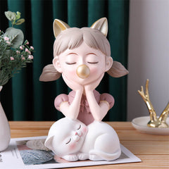 Bubble Hide and Seek Girl Decoration