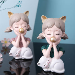 Bubble Hide and Seek Girl Decoration