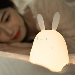 Cartoon Rabbit Silicone Night Light